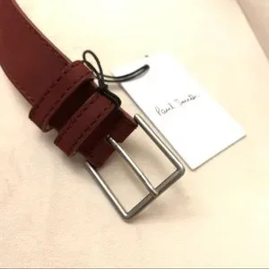 Paul Smith Leather Belt - wine red NWT Men main image 3